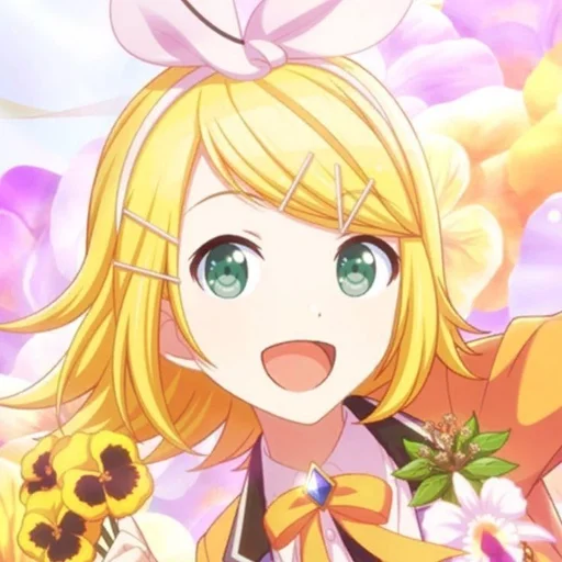 🍊 Стикер «Kagamine Rin Len» для Telegram