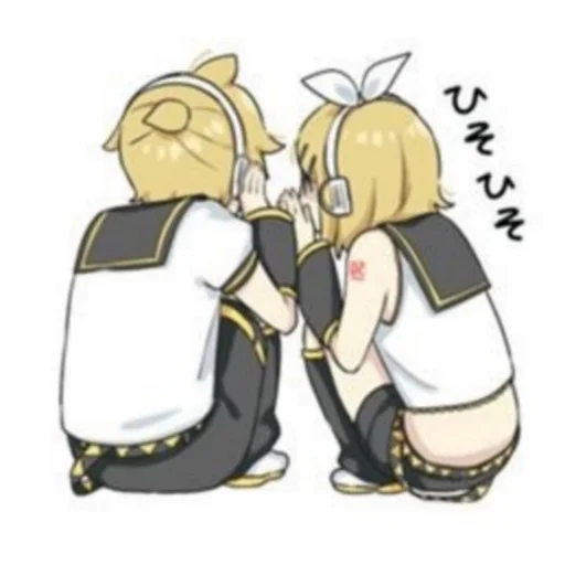 🍌 Стикер «Kagamine Rin Len» для Telegram