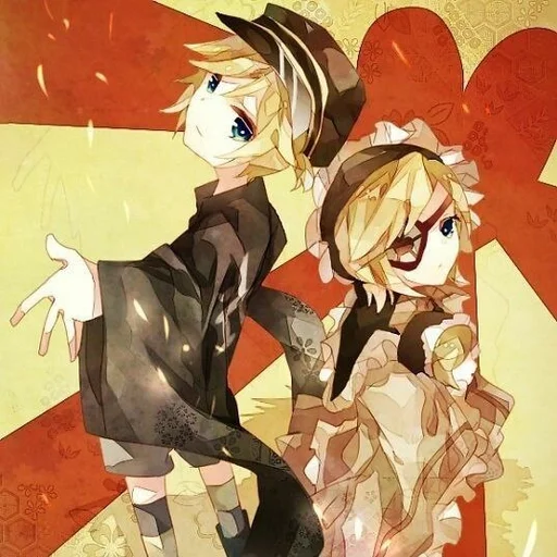🍊 Стикер «Kagamine Rin Len» для Telegram