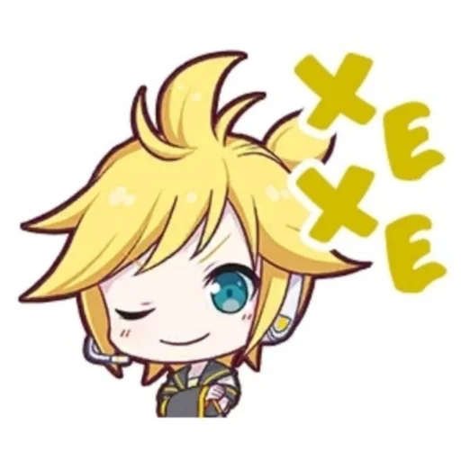 🍌 Стикер «Kagamine Rin Len» для Telegram