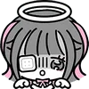 😰 Эмодзи «halloween jirai girl» для Telegram
