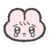 😢 Эмодзи «Pien Bunnies» для Telegram