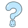 ❔ Эмодзи «Usapoppo Bunny» для Telegram