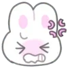 😡 Эмодзи «Usapoppo Bunny» для Telegram