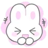 😆 Эмодзи «Usapoppo Bunny» для Telegram