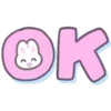 🆗 Эмодзи «Usapoppo Bunny» для Telegram