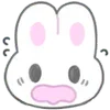 😰 Эмодзи «Usapoppo Bunny» для Telegram