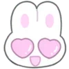 😍 Эмодзи «Usapoppo Bunny» для Telegram