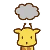 ☁️ Эмодзи «💝 Набор эмоджи с милым жирафиком» для Telegram