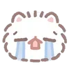 😭 Эмодзи «Pomeranian Mochi» для Telegram