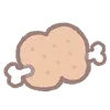 🍖 Эмодзи «Pomeranian Mochi» для Telegram