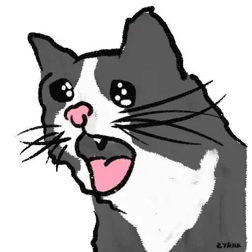 🐈‍⬛ Стикер «Рисовашки» для Telegram