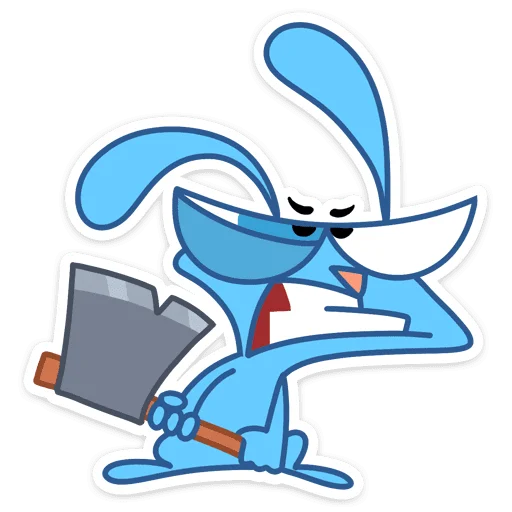 😡 Стикер «Robert Rabbit» для Telegram