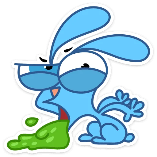 🤮 Стикер «Robert Rabbit» для Telegram