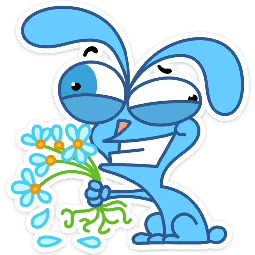 💐 Стикер «Robert Rabbit» для Telegram