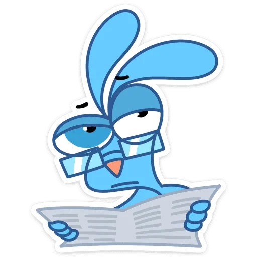 📰 Стикер «Robert Rabbit» для Telegram