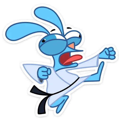 🥋 Стикер «Robert Rabbit» для Telegram