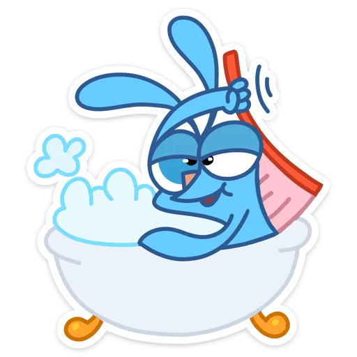 🛀 Стикер «Robert Rabbit» для Telegram