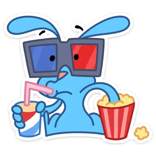 🍿 Стикер «Robert Rabbit» для Telegram