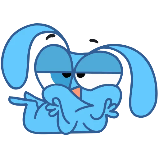 😏 Эмодзи «Кролик Роберт ()» для Telegram