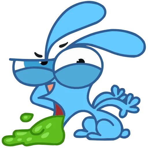 🤮 Эмодзи «Кролик Роберт ()» для Telegram