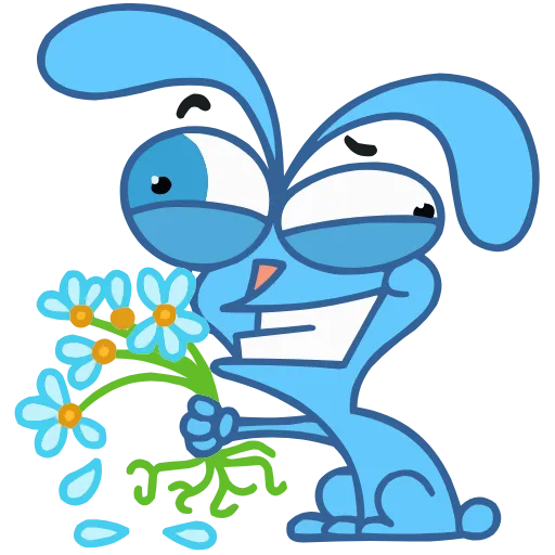 💐 Эмодзи «Кролик Роберт ()» для Telegram