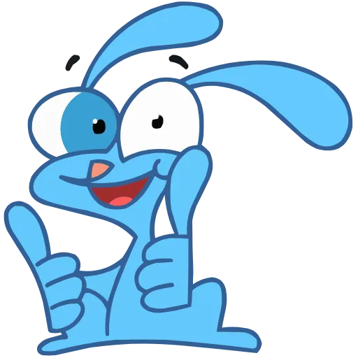 👍 Эмодзи «Кролик Роберт ()» для Telegram