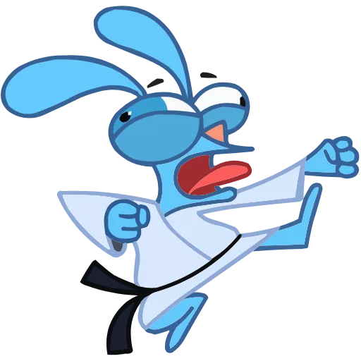 🥋 Эмодзи «Кролик Роберт ()» для Telegram