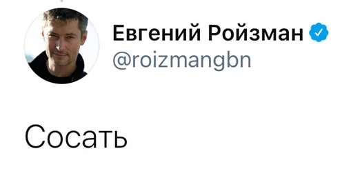 🖕 Стикер «Реплаи Ройзмана» для Telegram