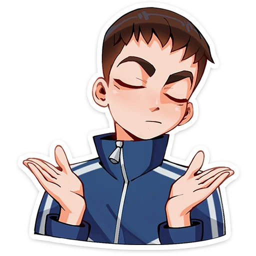 🤷‍♂ Стикер «Рома из Tiny Bunny без надписей» для Telegram