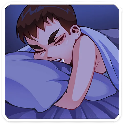 😴 Стикер «Рома из Tiny Bunny без надписей» для Telegram