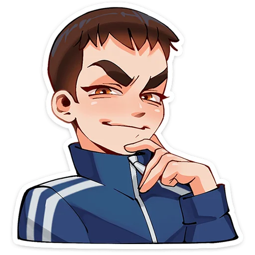 🤔 Стикер «Рома из Tiny Bunny без надписей» для Telegram