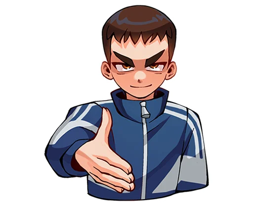 🤝 Стикер «Рома из Tiny Bunny без надписей» для Telegram