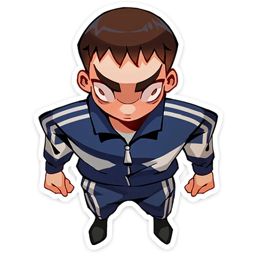 👊 Стикер «Рома из Tiny Bunny без надписей» для Telegram