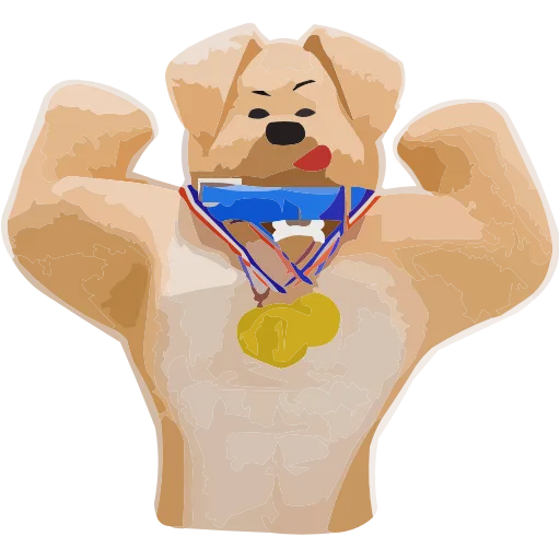 💪 Эмодзи «Ронни и Деля» для Telegram