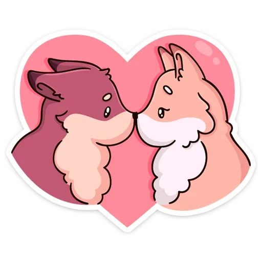 ❤️ Стикер «Рози и Вайлет» для Telegram