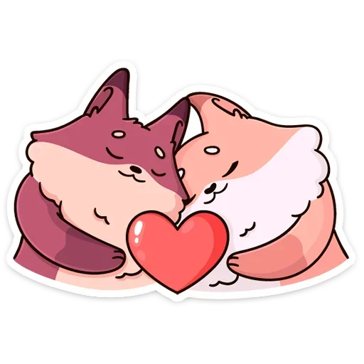 ❤️ Стикер «Рози и Вайлет» для Telegram