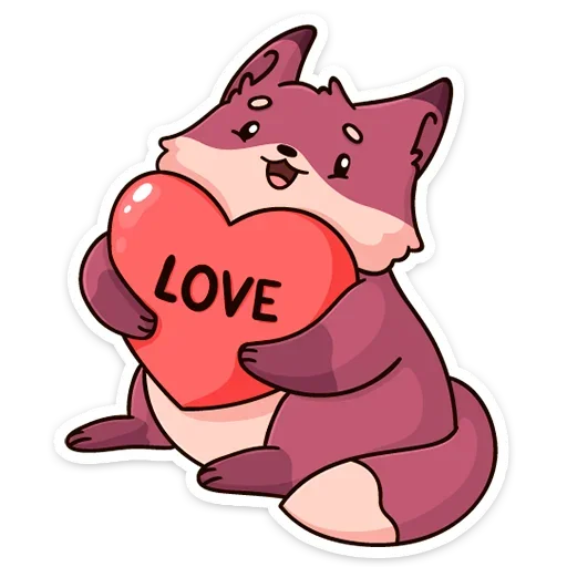 ❤️ Стикер «Рози и Вайлет» для Telegram