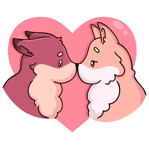❤️ Эмодзи «Рози и Вайлет» для Telegram