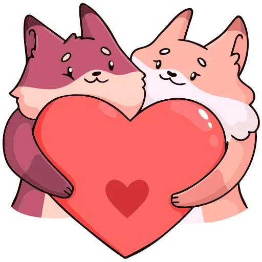 ❤️ Эмодзи «Рози и Вайлет» для Telegram