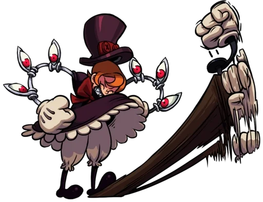 👹 Стикер «Peacock, Skullgirls» для Telegram