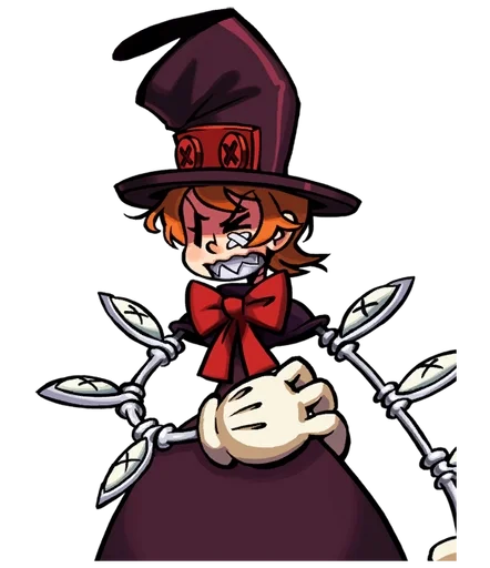 😵‍💫 Стикер «Peacock, Skullgirls» для Telegram