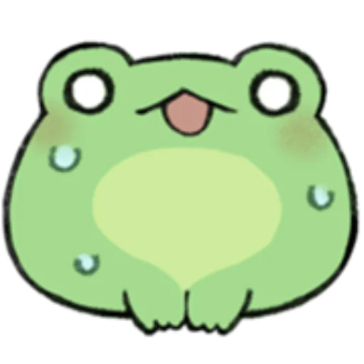 🐸 Стикер «ROUND FROG FRIENDS» для Telegram