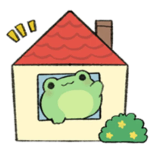 🐸 Стикер «ROUND FROG FRIENDS» для Telegram