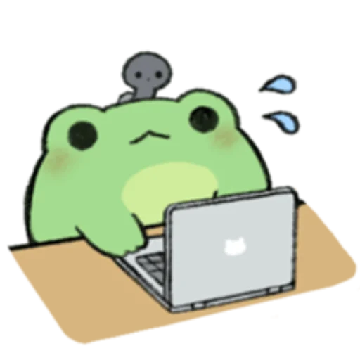 🐸 Стикер «ROUND FROG FRIENDS» для Telegram