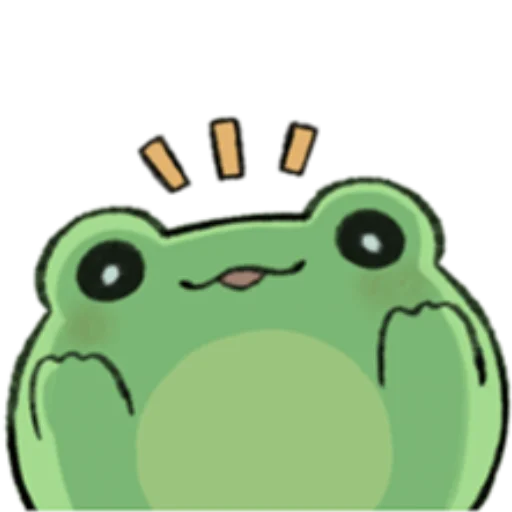 🐸 Стикер «ROUND FROG FRIENDS» для Telegram
