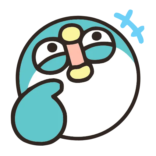 😂 Эмодзи «Round Pengu» для Telegram