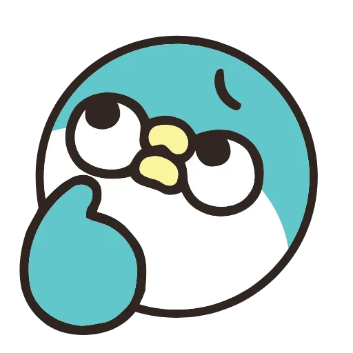 🤔 Эмодзи «Round Pengu» для Telegram