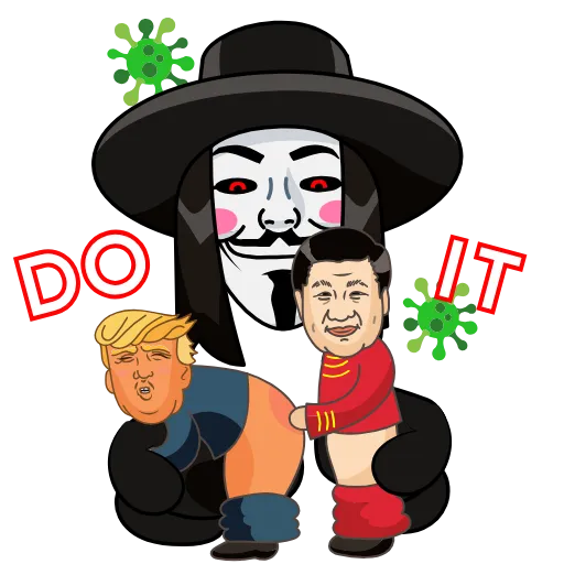 🥳 Стикер «Vendetta» для Telegram