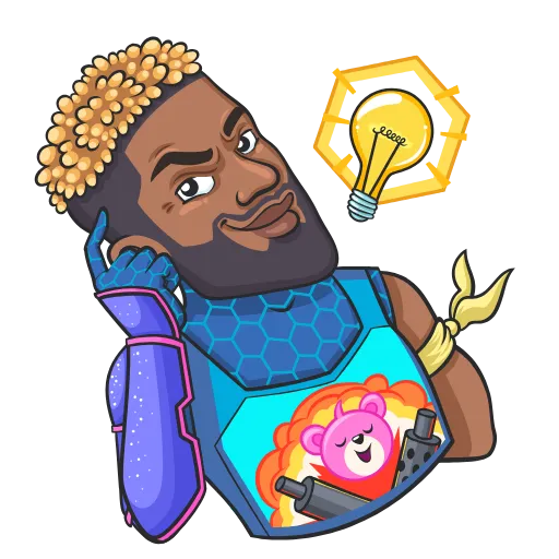 ☝️ Стикер «Fortnite» для Telegram